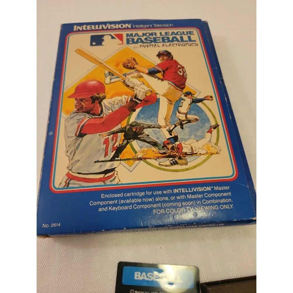 Intellivision Game Major League Baseball Complete in (Damaged)Box w/Manual 1979